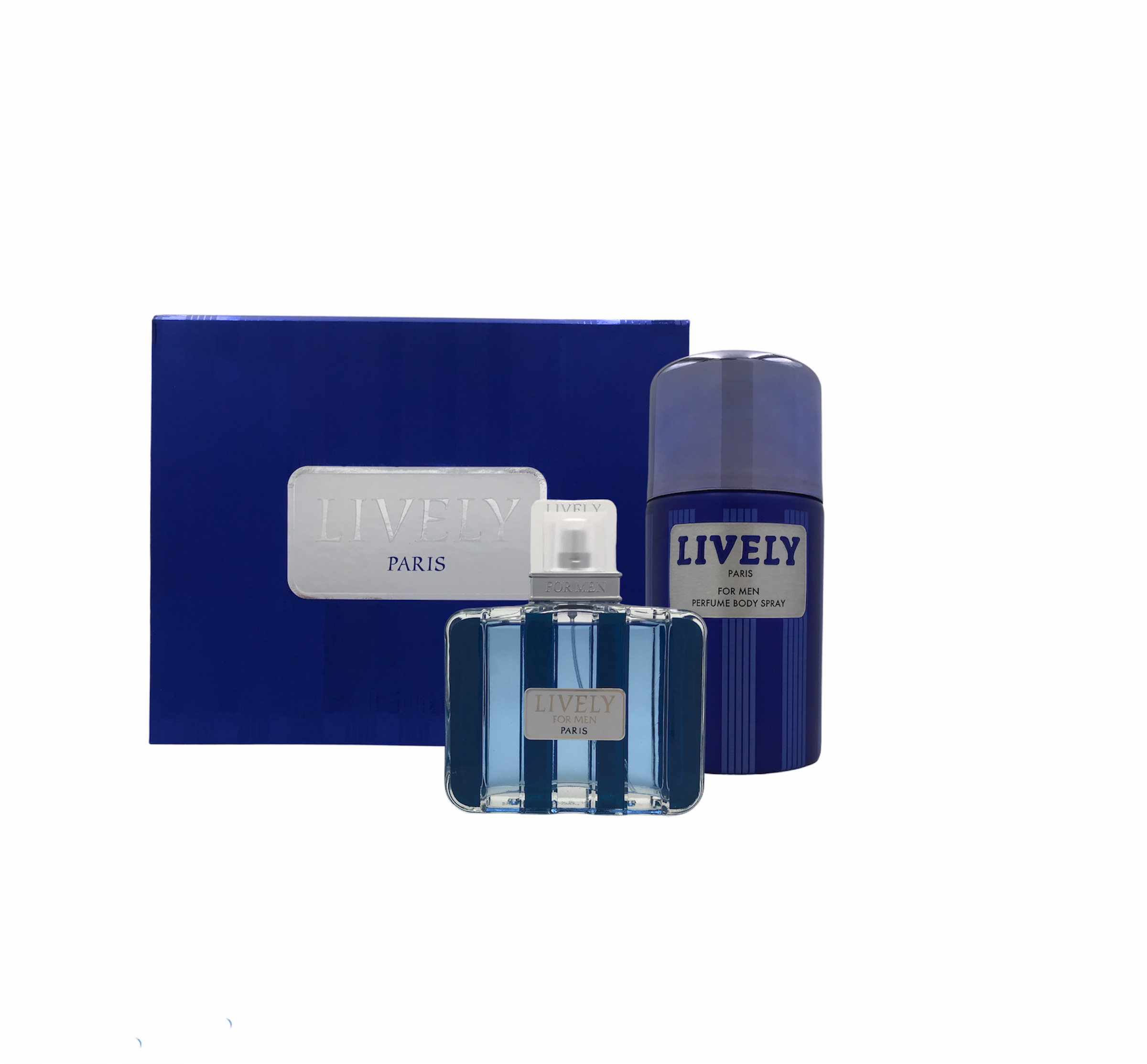 Lively 178 ml Eau De Toilette + Perfume Body Spray 250ml Set  for Men 