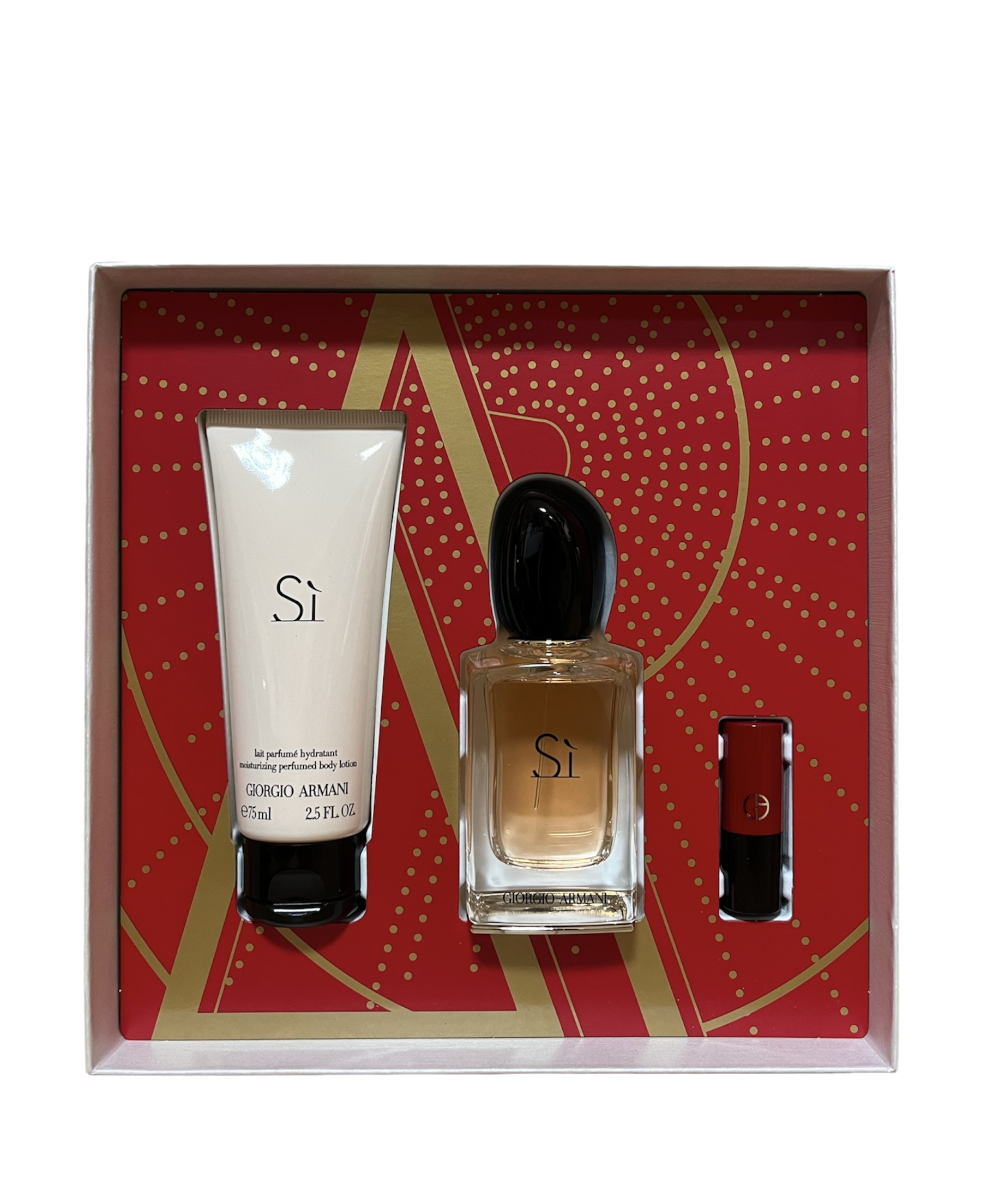 Armani Si Geschenkset Eau de Parfum 50ml + Body Lotion 75ml + Mini Lip Power N° 400